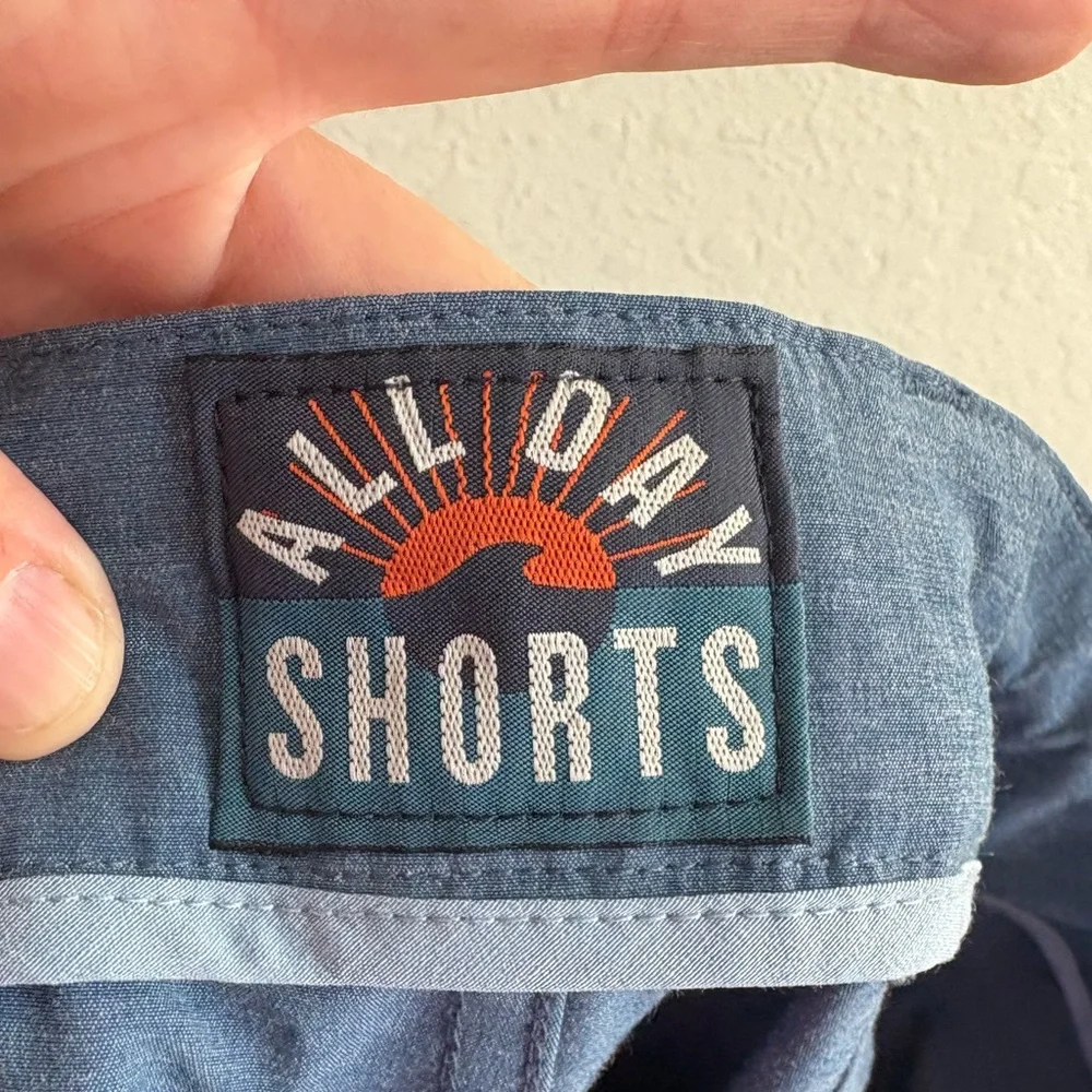 Faherty Blue All Day Shorts Size 38